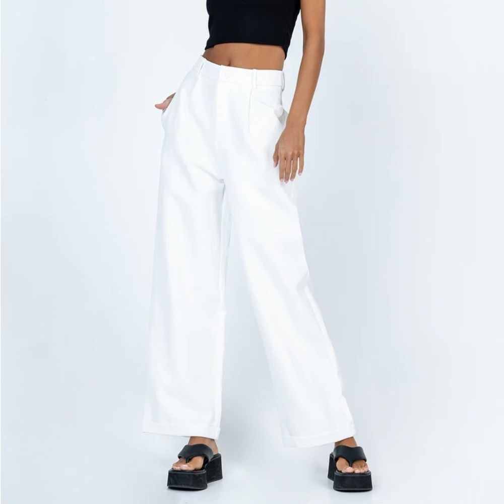 Princess Polly Tahnie Pants White